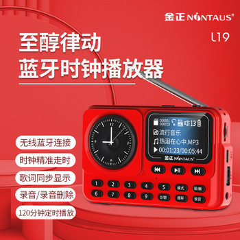 Jin Zheng L19 Chinese Radio MP3 Elderly Lyrics Display Small Audio Card Portable Music Player