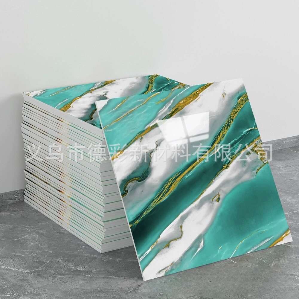自粘防水仿瓷砖墙贴铝塑板翻新装饰遮丑大理石厨房墙面贴纸卫生间