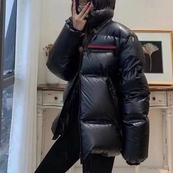 Pr69 Pl Red Label Thickeneded Hooded Bread Jacket Regular Style down Jacket for Men and Women, Same Style down Jacket for Couples