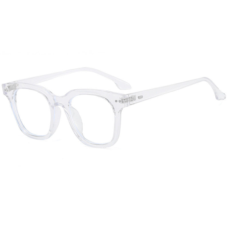 2022 new fashion box student anti-blue light glasses frame artistic plain glasses Net red tide rice nail glasses frame