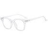 2022 new fashion box student anti-blue light glasses frame artistic plain glasses Net red tide rice nail glasses frame