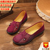 Old Beijing Cloth Shoes for Women, Winter Casual Breathable Three-Color Butterfly Hanfu Cloth Shoes for Mothers, 2025 Qianyude Shoes