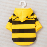Одежда для собак осень и зима плюс бархатный утолщенный свитер traction bee, одежда для кошек, одежда для домашних животных для маленьких собак оптом
