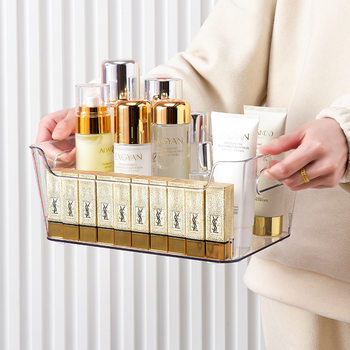 Kitchen refrigerator special storage box with handle crisper food box desktop cosmetics organizing storage box