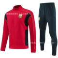 Barcelona long sleeve jacket set - red