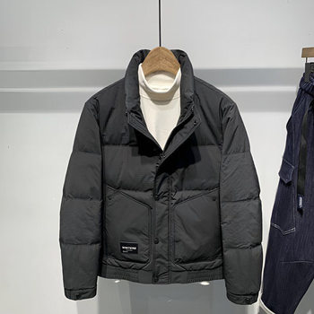 2025 New Winter down Jacket Men's Short Stand Collar Warm Clothes Korean Style Trendy Brand Youth Winter Jacket Men