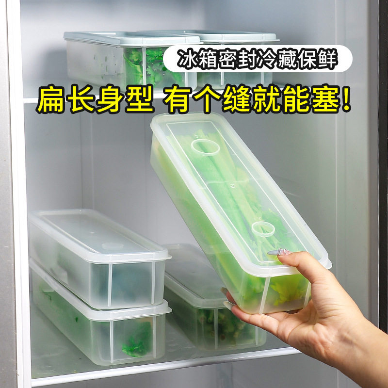 Coriander and Green Onion Storage Box Refrigerator Crisper Whole Root Storage Noodles Egg Preparation Preservation Seal