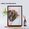 Casual Wooden Dried Flower Photo Frame 3cm Stereo Hollow Dried Flower Frame Ornaments Valentine's Day Handmade Gift Frame Wholesale
