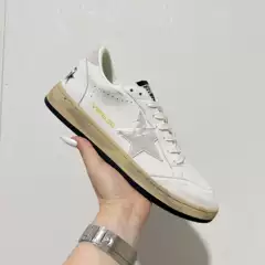 European and American Foreign Trade Star-Patterned Distressed Sneakers, Versatile Vintage Fashion Sneakers for Women and Men, Trendy Spring and Summer Styles