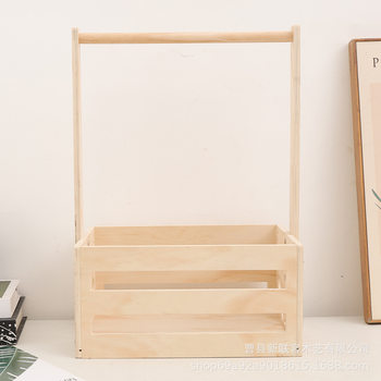 Manufacturer's Ready-Made Wooden Baby Products Storage Box, Toddler Clothing Storage Rack, Children's Toys Gift Packaging Box