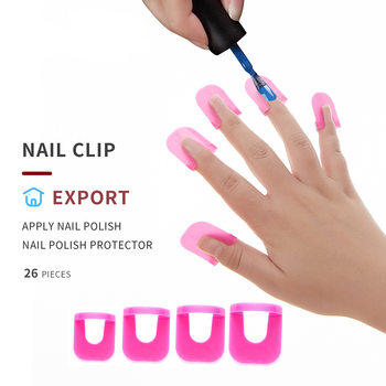 Cross-Border Hot-Selling Manicure Tools Manicure Anti-Spill Clip Model Clip Nail Protection Clip Nail Polish Glue Nail Edge Anti-Spill