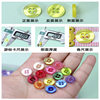Four-Eye Colorfulful Thin Edge Resin Buttons Baby Clothing Shirt Bread Buttons Kindergarten Handmade DIY Buttons