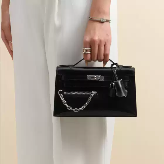 Rock New High-End Swift Leather Pocket Kelly Bag Mini Fashion Shoulder Crossbody Handbag for Women