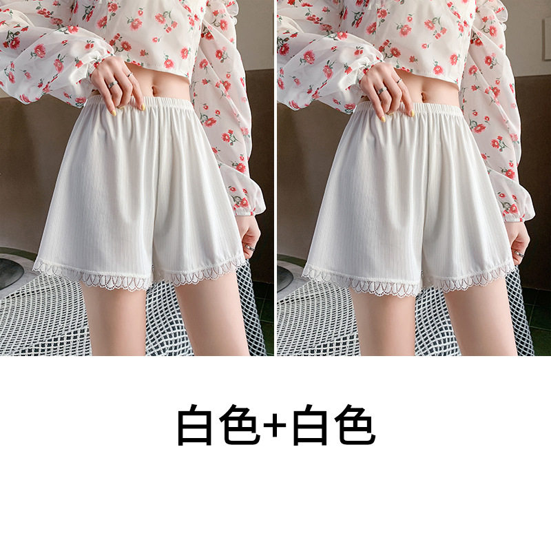 安全裤女防走光不卷边夏季薄款大码居家宽松三分短裤外穿打底裤T3