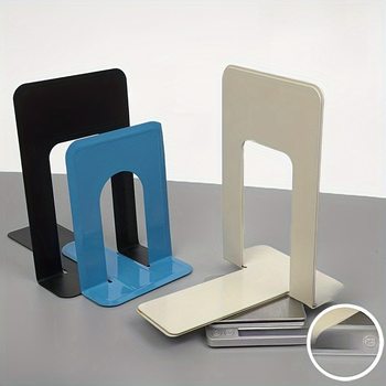 Modern Simple U-Shaped Foldableable Bookend Metal Anti-Slip Bookshelf Strip Office Study Desktop Storage and Organization Bookend