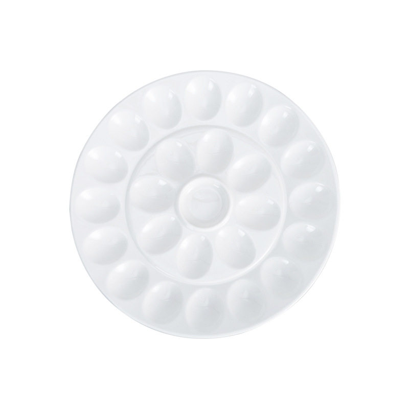 French-style ceramic baking screw plate microwave oven Amazon creative 19-grid egg doll baking plate snail baking plate Christmas ceramic