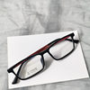 Pure Titanium Glasses Frame Ultra Light TR90 Myopia Glasses Men's Full Frame Elastomeric Lacquer Glasses Business Box 9821