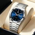Silver band blue surface