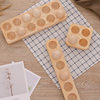 Solid Wood Egg Holder for Egg Storage Box Bracket Japanese Style Creative Breakfast Refrigerator Wooden Egg Rack