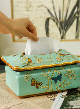 糖果盒客厅收纳盒欧式陶瓷