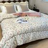 Korean Soft and Waxy Muslin Cotton Comfort Bean Quilt Spring & Fall Quilt Soy Fiber Quilt Double Four-Season Air-Conditioned Quilt Core
