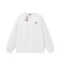 Round neck crocodile white