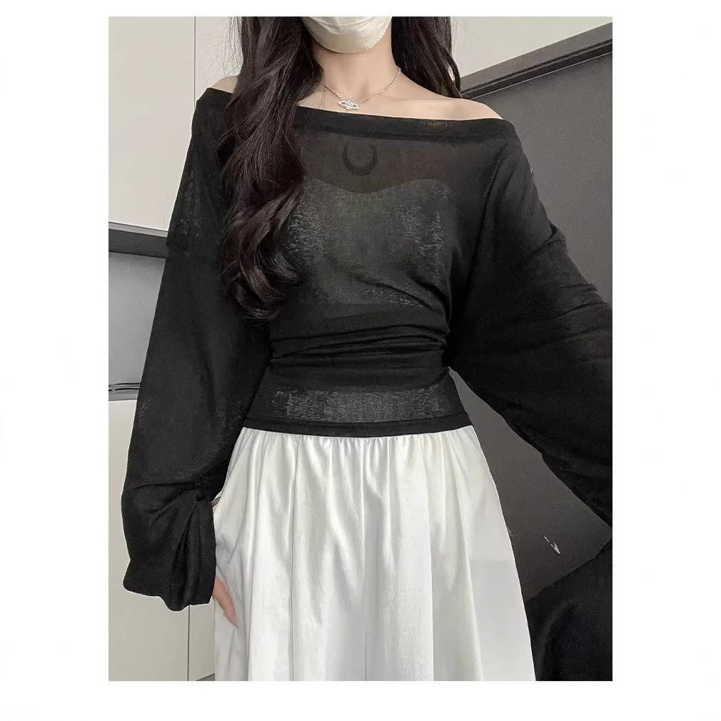 Lightweight Pink Sheer Summer Sweater Plus Size Back Tie Design Waist Cinching Casual Wear for Women OEM Available
