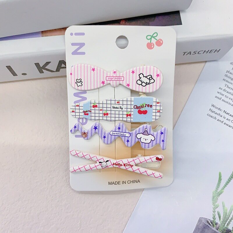 甜美交叉猫猫发夹可爱少女卡通侧边刘海夹网红ins高颜值百搭发饰