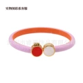 Pink glue snap button
