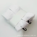 Terry cloth white m {over-the-calf 6-pair pack}