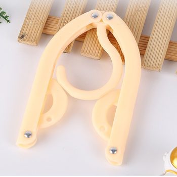 Folding Clothes Hanger Travel Outdoor Business Trip Portable Home Student Dormitory Drying Clothes Hanger Foldableable Intimates and Socks Rack