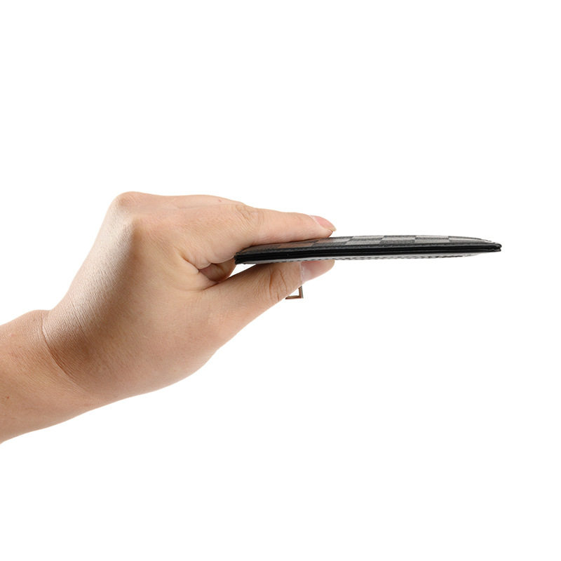 2024 new zipper ultra-thin card bag multi-card short solid color card bag certificate driver's license small wallet wholesale