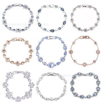 Jijia High-Quality Baby's Breath Bracelet Angel's Eye Jewelry Single-Row Diamond Mobius Bracelet Butterfly Love Flower Series