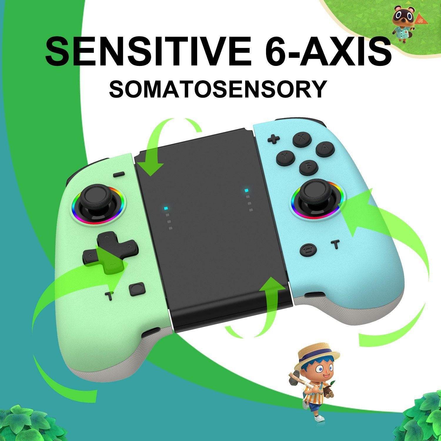 Private model explosion game handle switch joycon handle Hall rocker wireless NS left and right handle accessories