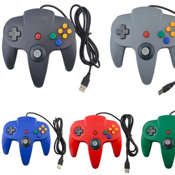 N64 Console Game Console Handle USB Vibration Pc Computer Nintendo Handle 10 Colors in Stock Factory Ready Stock