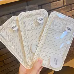 Suitable for iPhone 15 Thickened High-Transparency Tpu11 Apple 16Pro Soft Case 13 Apple 17 Transparent Fine-Hole Anti-Fall Case