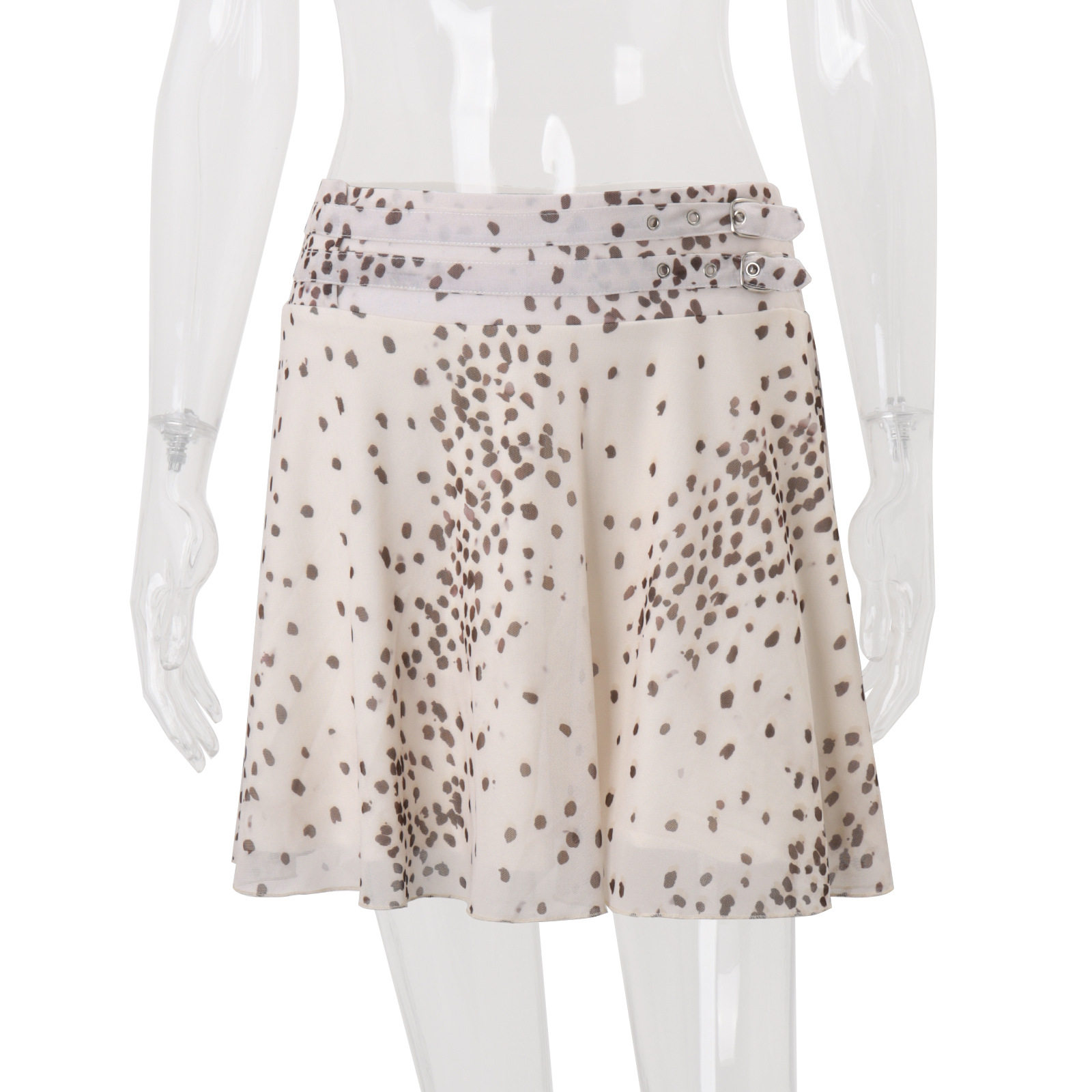 Womens Summer A Line Skirt High Waist Slim Fit Leopard Print Trendy Casual Wear Wholesale Available