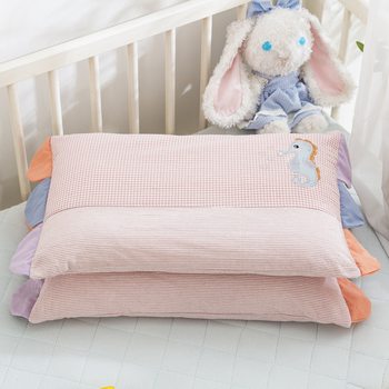 Class A cotton pillowcase children's pillowcase 30*50cm infant garden baby student small size pillow cotton pillow cover