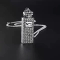 Long perfume bottle-titanium steel chain 70cm