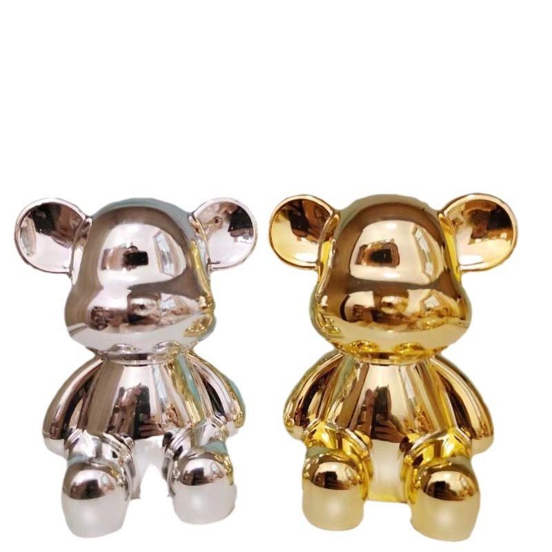 Plastic Bear Accessories Fruit Plate Candy Box Tissue Box Storage Box Water Cup Lid Bead Storage Kitchen Supplies Creative