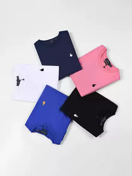 Spring and Autumn Round Neck Thin Sweatshirt Men's and Women's Pure Cotton Casual Pony Polo Long Sleeve Sweatshirt Jacket