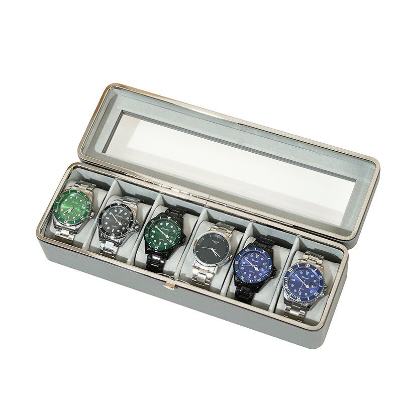 Dust-Proof Watch Storage Box, High-End Watch Collection Box, Watch Box, Leather Transparent Watch Box, Home Jewelry Box