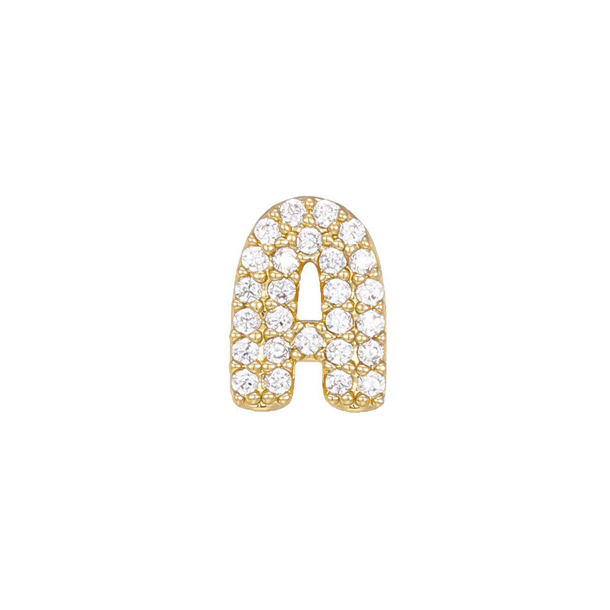 European and American Cross-Border DIY Personalized English Name Alphanumeric Necklace Zircon Letter Pendant Clavicle Chain Wholesale