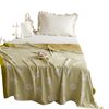 Yarn-dyed Jacquard Bamboo Cotton Cooling Blanket Bamboo Fiber Towel Quilt Summer Air Conditioning Blanket Portable Car Gauze Cover Blanket