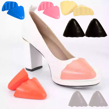 PU foam high-heeled shoes toe plug thickened soft anti-wear toe filling adjustable insole half size pad wholesale
