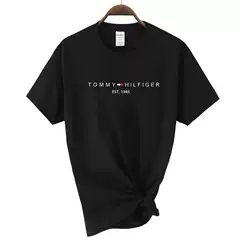 Summer Men's Cross-Border Short-Sleeved T-Shirts, Loose Casual Round Neck Short-Sleeved T-Shirts, Cotton Thin Sweatshirts in Stock