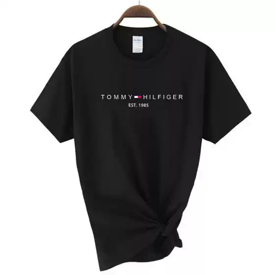 Summer Men's Cross-Border Short-Sleeved T-Shirts, Loose Casual Round Neck Short-Sleeved T-Shirts, Cotton Thin Sweatshirts in Stock