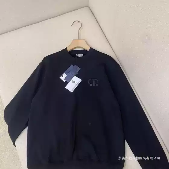 New Model 2024 Autumn and Winter New Embroidered Casual Round Neck Long-Sleeved Pullover Round Neck Sweatshirt for Men and Women