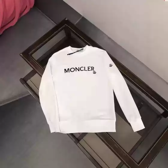 2026 Men's Sweatshirt Cross-Border Autum New Original Standard Monogram Round Neck Embroidered Men's Pure Cotton Round Neck Sweatshirt
