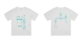 289 white printed sky blue